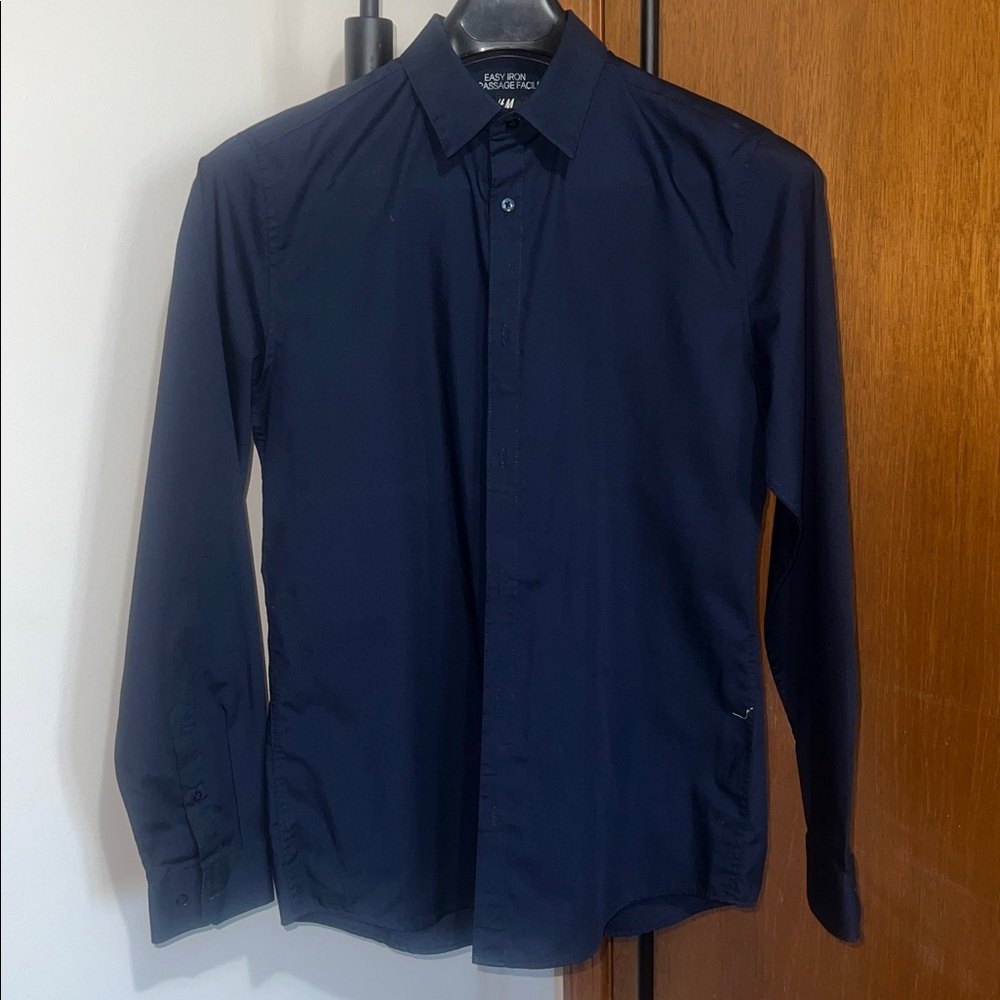 Men’s H&M Shirt | Midnight Blue | Slim Fit